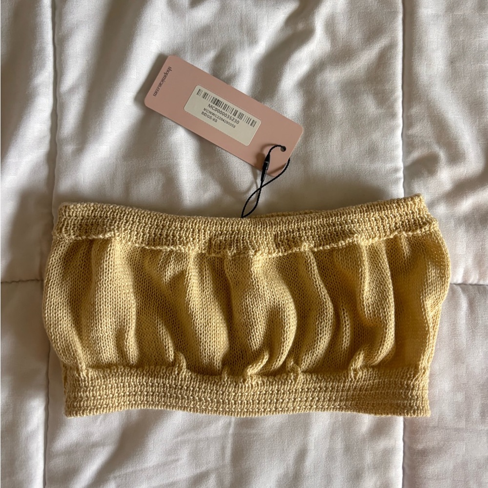 Knit Bandeau Top
